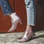 VNMZGG34-39 Giày Bốt Nữ Kích Thước Lớn Stiletto Sáng Bóng Martin Giày Xe Máy Khóa Thắt Lưng Trang Trí OL Tất Cả Trận Đấu Đi Lại Giày Bốt Nữ Chelsea