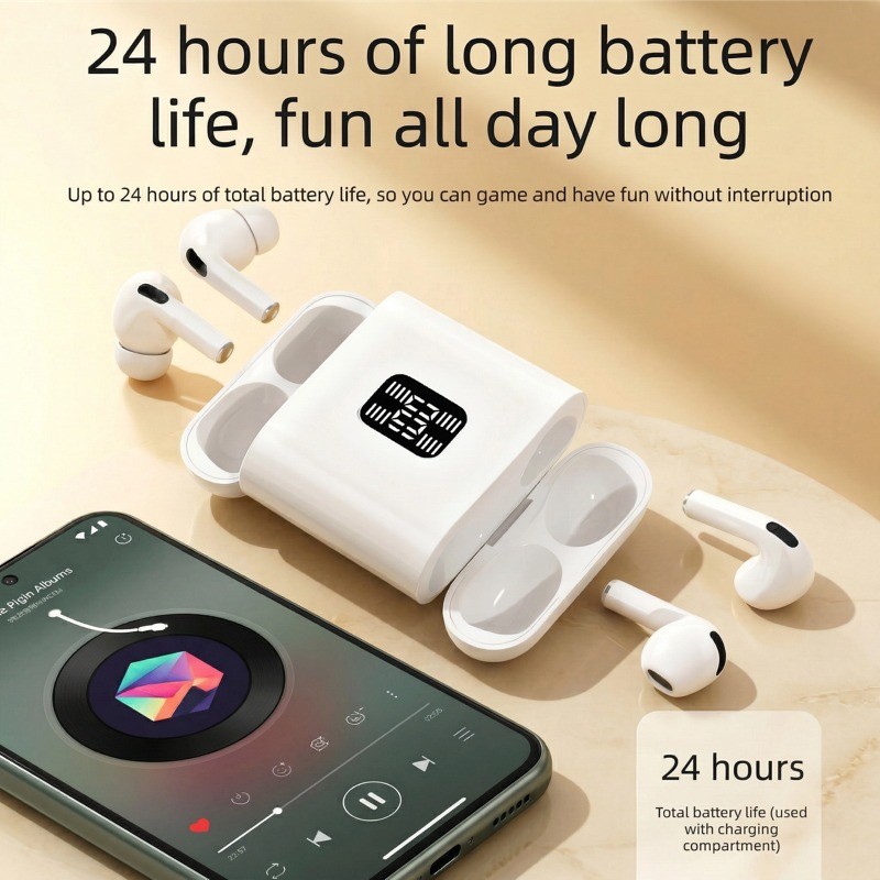 Tai nghe Bluetooth 6.0 không dây Senbenbao Air100 Pro Tai nghe 4 trong 1 Giảm tiếng ồn cho cuộc gọi và âm thanh DolbyTWS