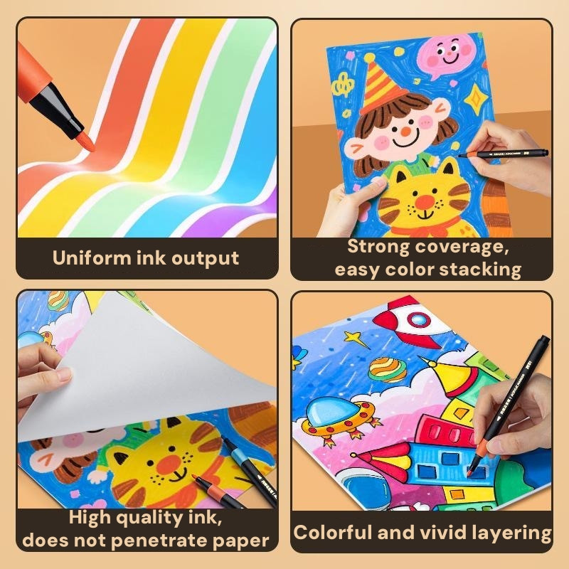 Bút Vẽ Acrylic Đầu Cọ Mềm Dễ Tẩy Rửa, Sắc Màu Đa Dạng, Quà Tặng Cho Người Yêu Nghệ Thuật