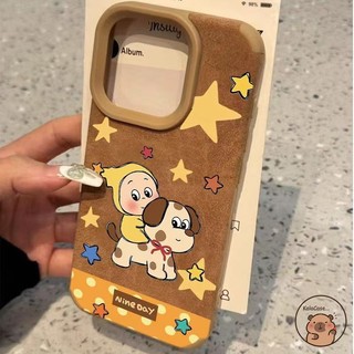 Dành Cho Honor 500 300 200 100 90 80 70 60 50 GT Pro Power 2 Win X9C Smart 5G 4G Vỏ Điện Thoại Dễ Thương Twinkle Star Dalmatian Dog Polka Dot Brown Maill Style Suede Vỏ Mềm