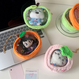 Quyến rũ itabag nữ PVC trong suốt hình quả táo dễ thương