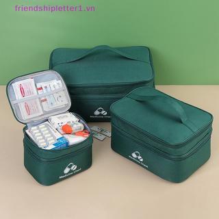 {FH Fashion} Bộ sơ cứu du lịch tại nhà Túi phân loại thuốc phân loại hai lớp Túi chống dịch bệnh bằng vải Oxford.