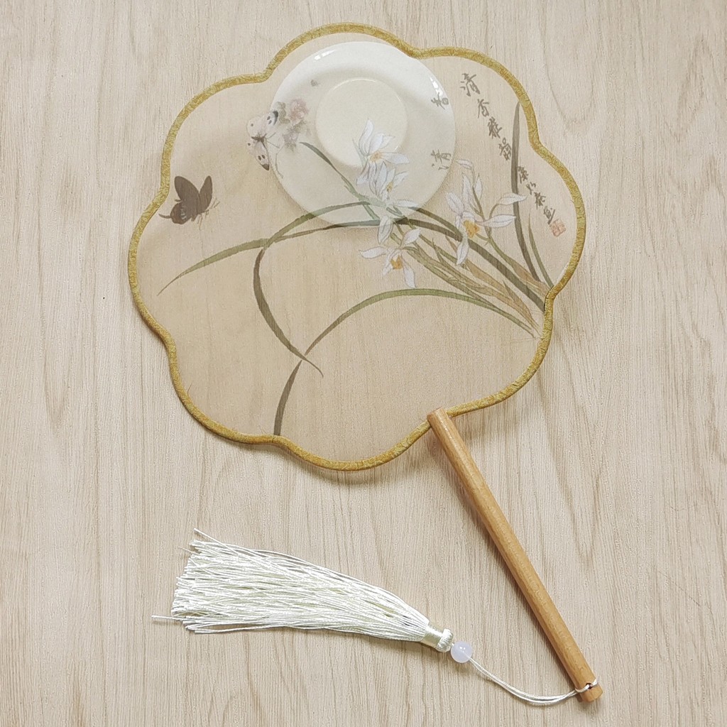Lụa Bán Trong Suốt In Hình Cổ Phong Cách Nhóm Quạt Phong Cách Trung Hoa Cổ Điển Quạt Nữ Hanfu Phong Cách Trung Hoa Nhóm Quạt Khiêu Vũ 2026.1.1