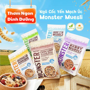 Ngũ Cốc Yến Mạch Úc Monster Muesli 700g Đủ Vị Thơm Ngon Bổ Sung Dinh Dưỡng Cho Bữa Sáng Lành Mạnh