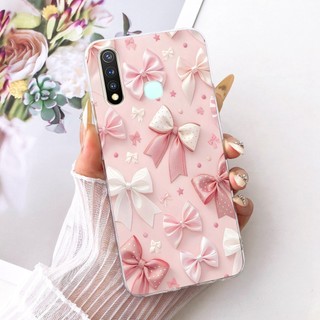 Dành Cho Vivo 1915 1916 Y19 Y5s U3x U10 Mới Thanh Lịch Họa Tiết Mèo Vỏ Silicon Mềm TPU Điện Thoại