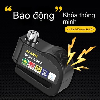 Khóa phanh đĩa báo động xe máy - Chống nước & gỉ, sử dụng tiện lợi, an toàn đáng tin