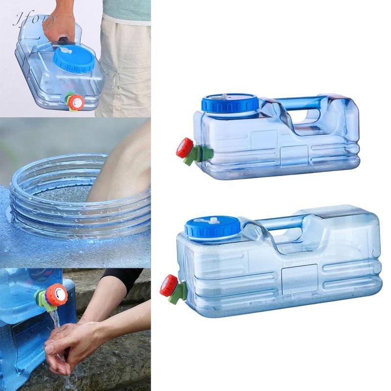 Jfory Thùng đựng nước lớn có vòi đựng chai để cắm trại ngoài trời Lái xe đi bộ đường dài Ba lô khẩn cấp