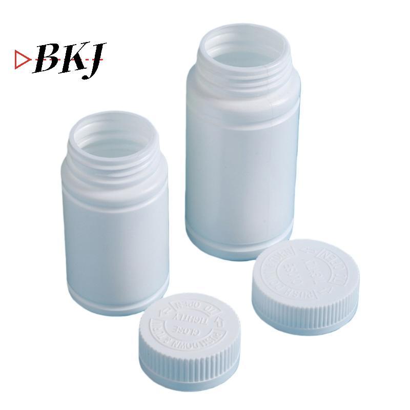 [KJ] 10 Lọ thuốc rỗng HDPE 20-225ml màu trắng, Hộp đựng di động có thể bịt kín [Mới]