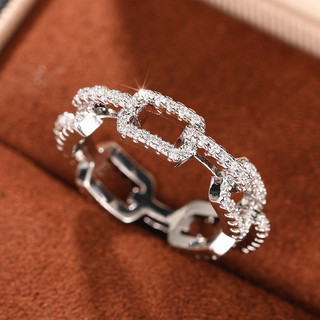 Nhẫn bạc S925 zircon đơn giản, thời trang - quà tặng hoàn hảo cho đám cưới