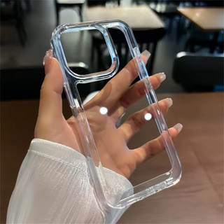 Ốp lưng chống sốc trong suốt sang trọng cho OPPO Reno 15 15F 14 14F 13 13F 12 12F 11 10 8 8t 8z Find X8 X6 X5 Pro 5G Vỏ Acrylic cứng trong suốt