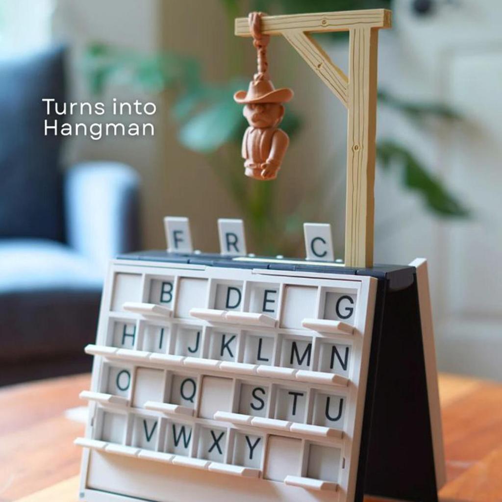 Trò chơi sách Hangman 3D In PlayBook 'd Board Game Word Guessing Game | Trò chơi gia đình gấp đôi saixit2vn