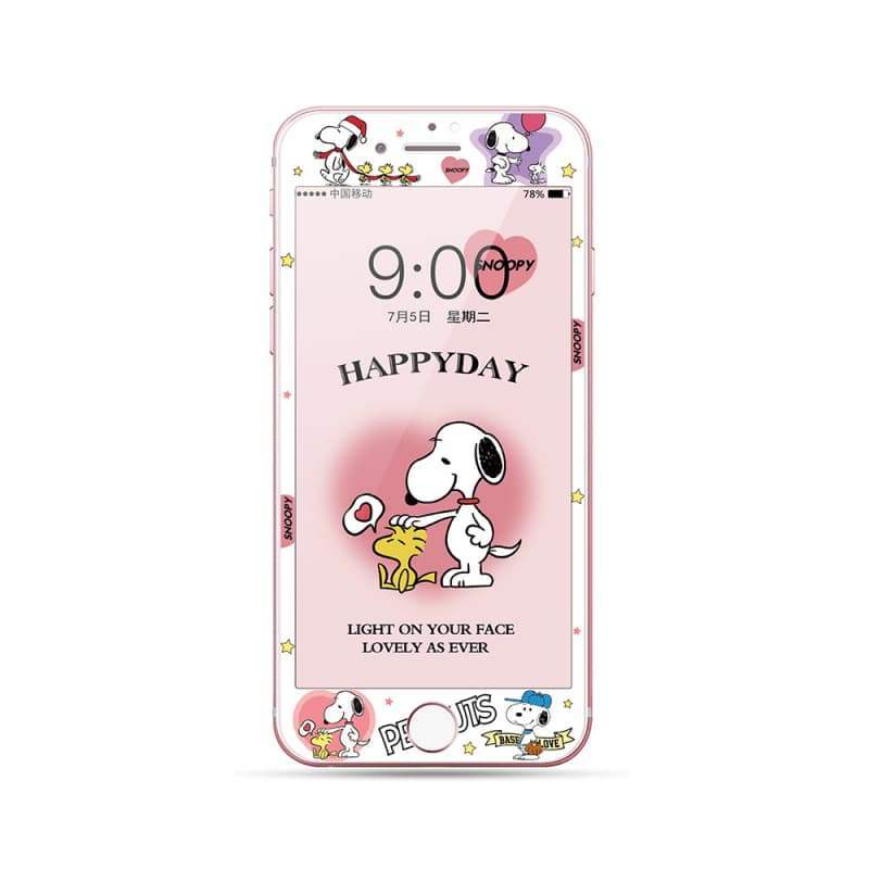 Dành Cho iphone 4 4s 5 5s se 6 6s 7 8 plus se2 se3 Kính Cường Lực Hoạt Hình Kính Cường Lực Bảo Vệ Toàn Diện 4.7 5.5 inch