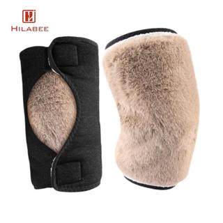 Băng Knee Warmer Mùa Đông Lót Lông Cừu Dày, Ấm Áp Cho Đầu Gối Và Tay Chân
