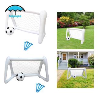 Bộ Mục Tiêu Bóng Đá Mini Di Động PVC, Bơm Hơi Gấp Gọn, Phù Hợp Cho Sân Sau Gia Đình
