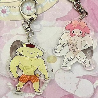 Móc Khóa Acrylic Hình Hello Kitty Cơ Bắp Kuromi Pie Dastar