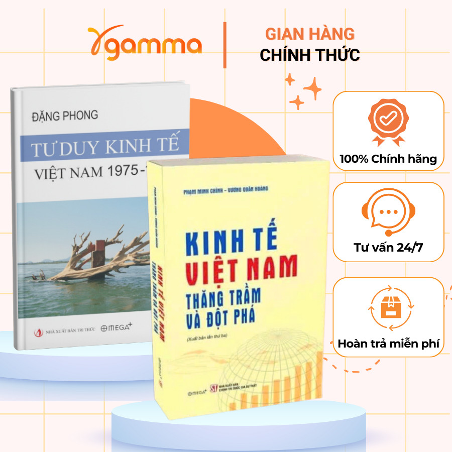 Sách – Combo/lẻ 2 Cuốn: Kinh Tế Việt Nam Thăng Trầm Và Đột Phá + Tư Duy Kinh Tế Việt Nam 1975–1989 (Omega Plus)