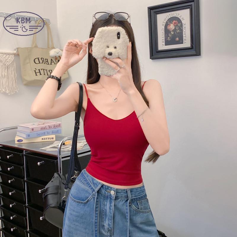 Áo Camisole Ren Chắp Vá Mùa Hè Phong Cách Y2K Cho Nữ
