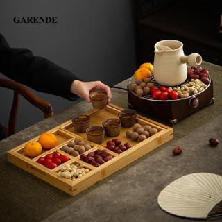 Garande Khay Phục Vụ Đĩa Trà Cà Phê Đĩa Đa Năng Mộc Mạc Ăn Tối Khay Đựng Thực Phẩm Ăn Nhẹ Hộp Đựng Cho Ngày Lễ Ăn