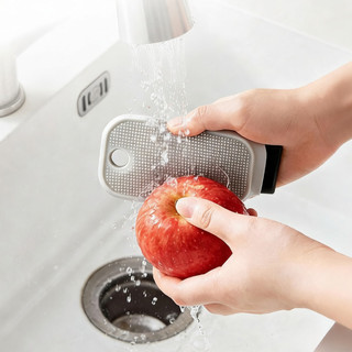 Bàn chải chà rau củ quả có thể uốn cong Dụng cụ nhà bếp để làm sạch khoảng cách