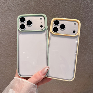 FiorSimple Color Border HD Ốp Điện Thoại Trong Suốt Cho iPhone 17 Air 16 15 14 Plus 13 12 11 Pro Max Acrylic Chống Sốc Ốp Lưng