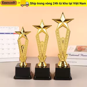 Cúp giải thưởng ESSENCEH, Cốc ngôi sao nhựa, Cúp thi nhảy múa hát vàng trường học, quà tặng mẫu giáo