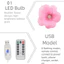Đèn LED hoa anh đào DYRUIDOJ, Đèn trang trí tường 3D phát sáng, Đèn cổ tích Sáng tạo Đèn trắng ấm áp linh hoạt Dây đèn