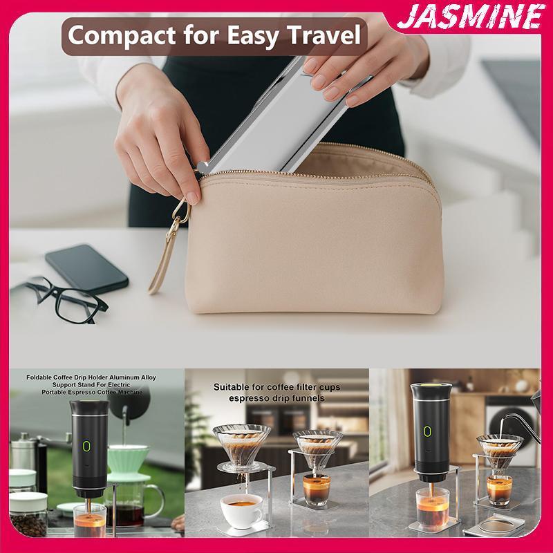 Giá đỡ máy pha cà phê JASMINE, Giá đỡ máy pha cà phê di động và có thể gập lại, Giá đỡ cà phê văn phòng có đế JASMINE