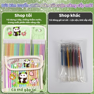 Bút đánh dấu highlight chất lượng cao với hiệu ứng kim tuyến sang trọng, bộ  cây, phù hợp cho học sinh, có tặng sticker