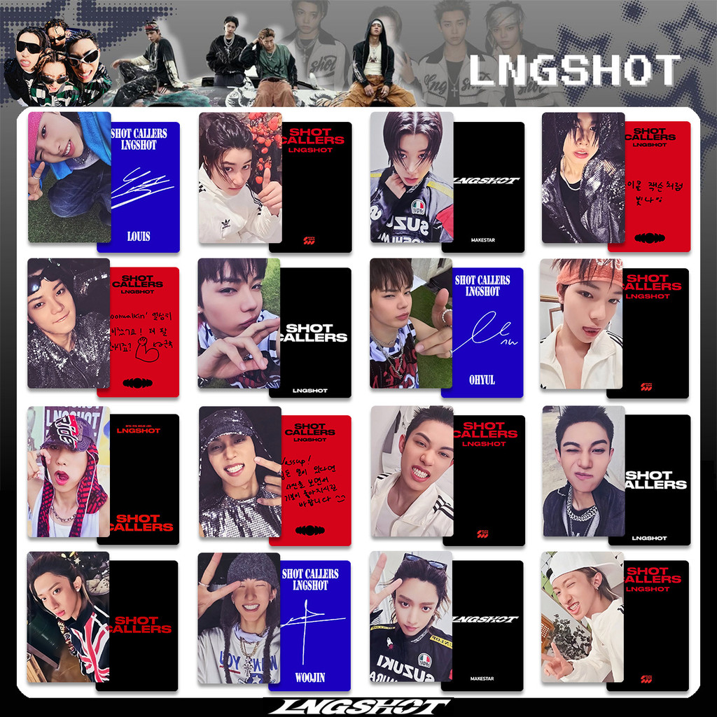 HK1 4 Cái / bộ LNGSHOT LOUIS LOUIS LOMO Card Ra mắt EP Album SHOT CALLERS Bưu Thiếp Bộ sưu tập Ngôi sao Ngoại vi KH1