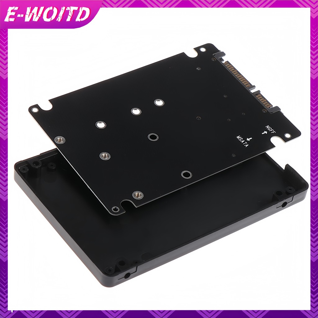 E-woitd NGFF Sang SATA 3 HDD Vỏ MSATA SSD Adapter M.2 SATA Giao Thức Adapter Board HNVN