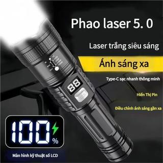 “Đèn Pin LED Siêu Sáng | Hiển Thị Dung Lượng Pin, Zoom Điều Chỉnh, Thời Lượng Pin Dài, Phù Hợp Dã Ngoại, Du Lịch”