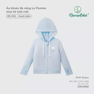 Áo khoác đa năng La Pomme mùa hè tươi mát - Sợi Petit Soyeu thoáng mát – Bé trai/gái - 6M - 5Y