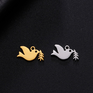 Charm Chim Bồ Câu Hòa Bình Skyrim 5 Chiếc - thép không gỉ, phù hợp làm trang sức DIY
