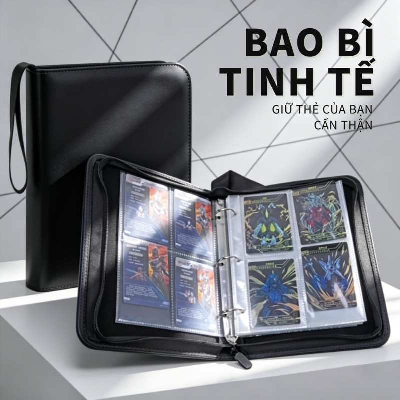 Album Đựng Thẻ Bài Nhân Phẩm, Sổ Thẻ Pokemon, Thần Tượng 2x2- Không Bao Gồm Thẻ - Da PU Cao Cấp Để Sưu Tầm, Trưng Bày