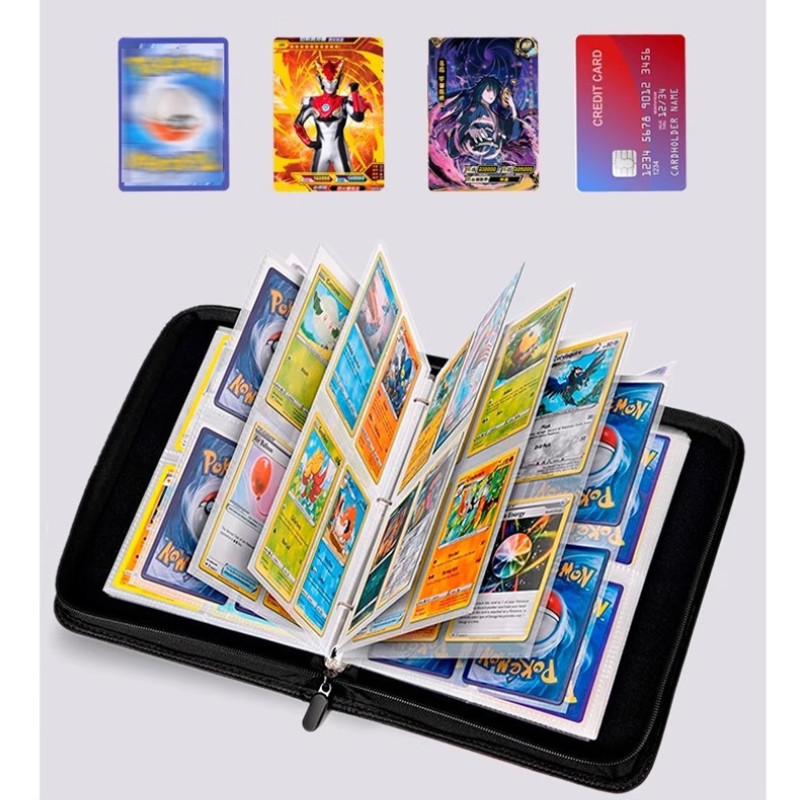 Album Đựng Thẻ Bài Nhân Phẩm, Sổ Thẻ Pokemon, Thần Tượng 2x2- Không Bao Gồm Thẻ - Da PU Cao Cấp Để Sưu Tầm, Trưng Bày
