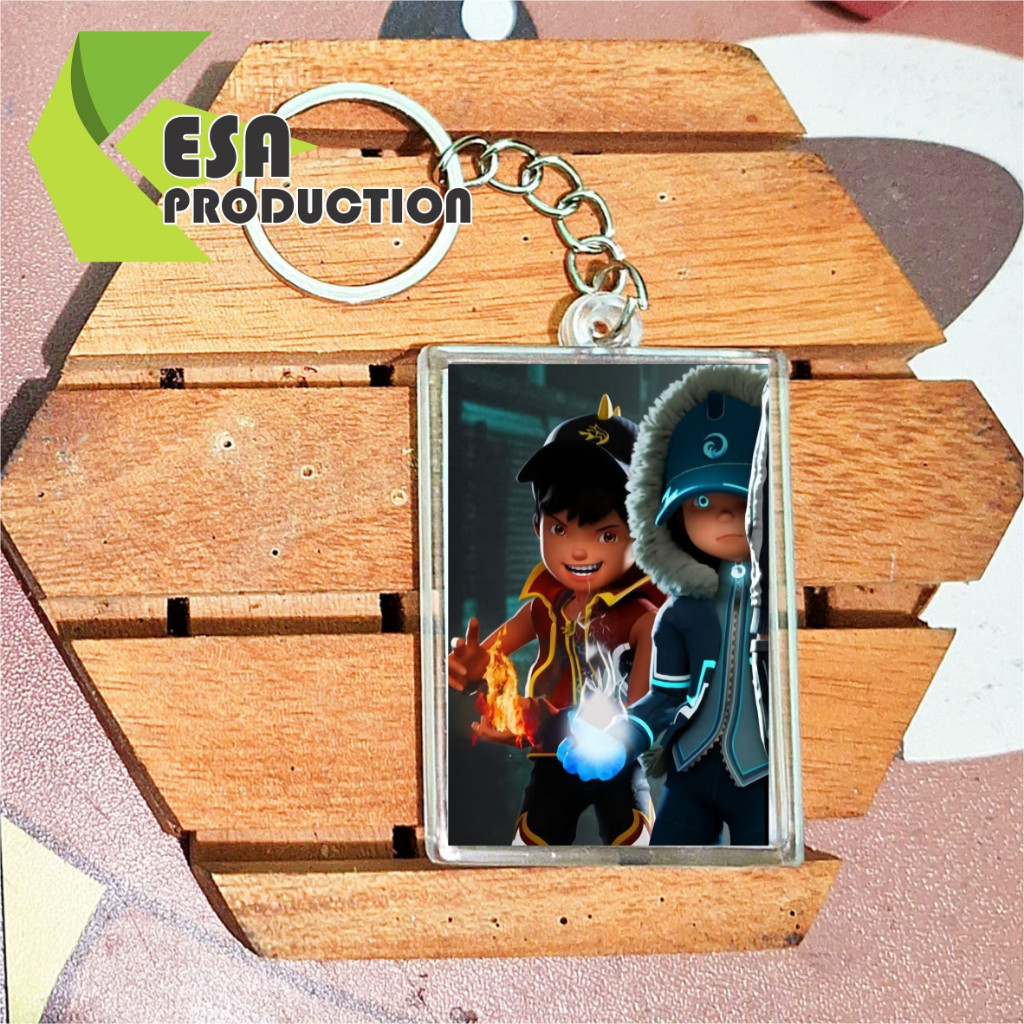 Móc khóa chèn BoBoiBoy giấy
