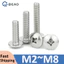 M2 M2.5 M3 M4 M5 M6 M8 304 Thép Không Gỉ Phillips Giàn Đầu Lớn Phẳng Tròn Chữ Thập Vít Bu Lông