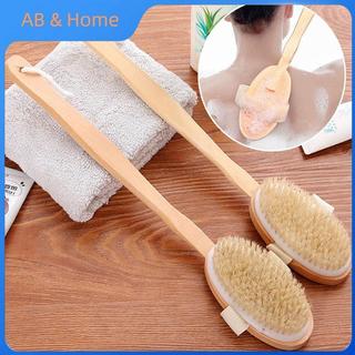 ABQ Phòng Tắm Body Bàn Chải Tay Cầm Dài Tắm Lông Tự Nhiên Bàn Chải Tẩy Tế Bào Chết Massage Có Tay Cầm Bằng Gỗ Chải Khô Dụng Cụ Tắm VN