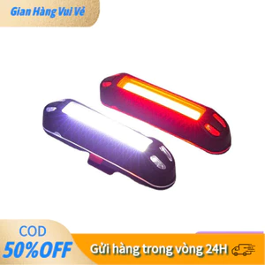 【48h】Đèn an toàn USB nhỏ gọn cho xe đạp leo núi và đô thị, pin dung lượng cao, thời gian sử dụng lâu sau mỗi lần sạc.