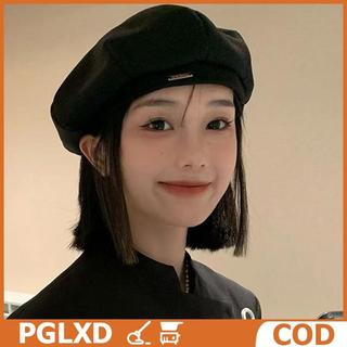 Mũ nồi họa sĩ hình bát giác phong cách Hàn Quốc cho nữ màu trơn