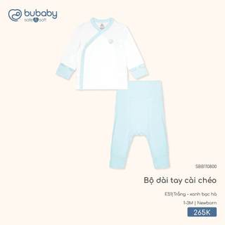 Bubaby SBB110800 Bộ dài tay cài chéo   🔅 SS26.T2.2