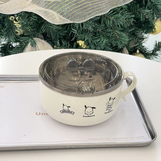Bát ăn mì NGÓI HOME bát inox ăn mì tôm có tay cầm và nắp cách nhiệt , ca úp mì bát úp mì cao cấp sang trọng tô mì- TM01