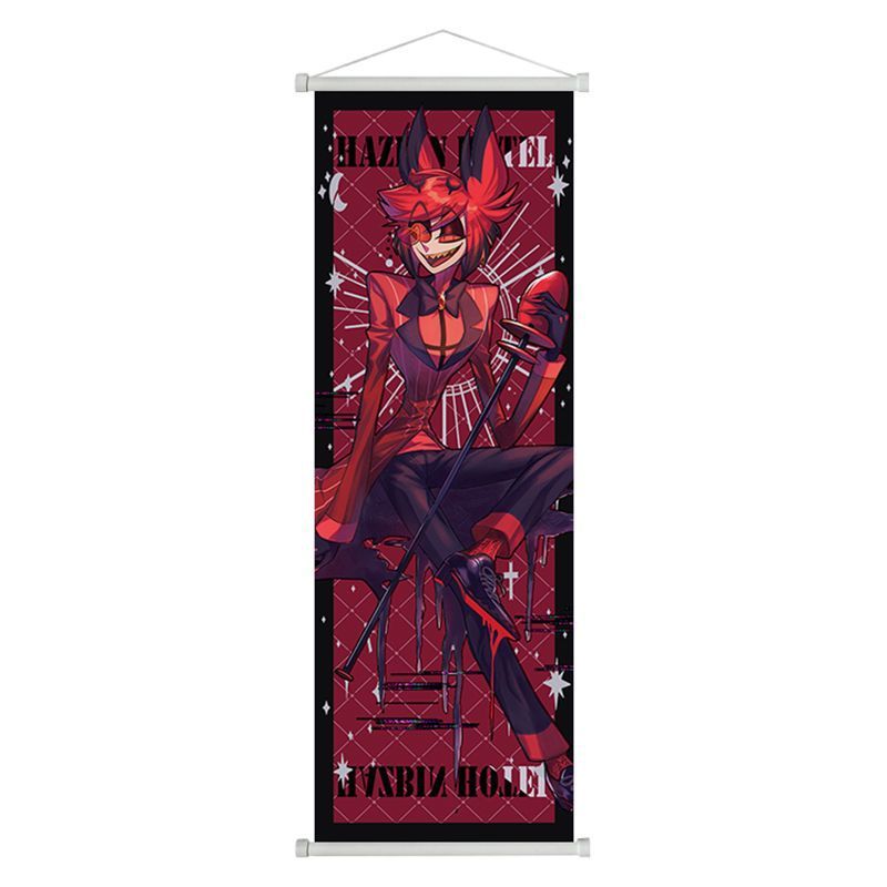 Hell Inn Hazbin Khách sạn Tranh Cuộn Poster Anime Vải Tranh Treo Tường Trang Trí Nội Thất Tranh Có Thể 26.2.25