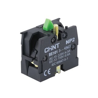 (Freeship) Nút nhấn nhả Đỏ Vàng Xanh không đèn phi 22,NP2-EA, Hãng Chint (Hàng Xuất Khẩu EU)