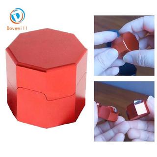 Dovewill Hộp đựng phấn nhôm mini dạng bát giác, phù hợp cho bida