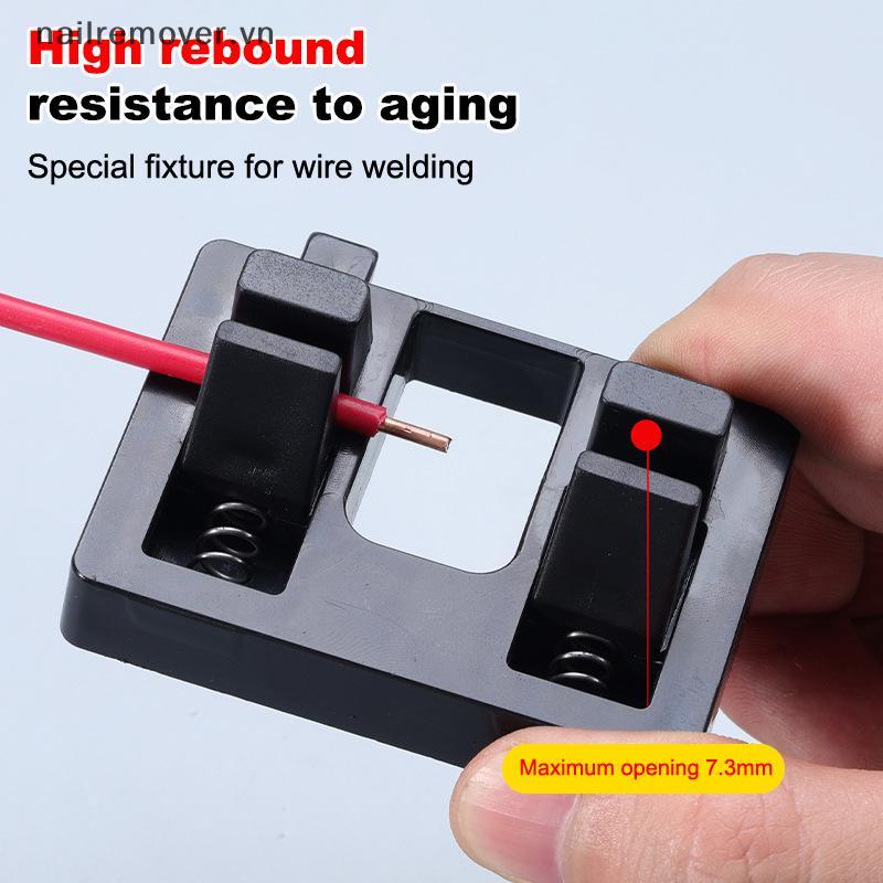 [NR] 1 Máy Tính Dây Điện Hàn Cố Định Giữ Điện Ổn Định Giá Đỡ Dây Chống Trơn Trượt Kẹp Kép Dụng Cụ Hàn Phụ Kiện MỚI