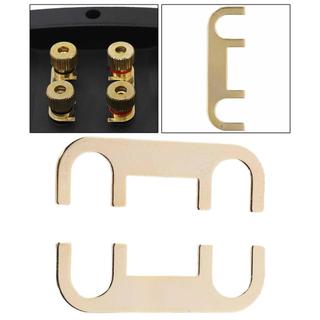 Bộ 2 đầu nối cáp loa, đầu nối chắc chắn cho cốc thiết bị đầu cuối, được làm bằng đồng, để kết nối thiết bị đầu cuối, phích cắm loa siêu trầm