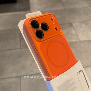 Ốp Điện Thoại Hấp Thụ Từ Tính Silicon Lỏng Pha Lê Mờ Cho iPhone17 16 15 14 13 Pro Max Bảo Vệ Camera Chống Sốc Ốp Lưng Cứng Chống Rơi