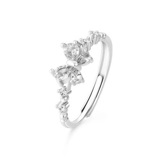 Nhẫn Zircon Sang Trọng Với Ánh Sáng Hấp Dẫn, Phù Hợp Cho Bạn Gái