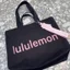 lululemon Tote Nách Túi Đeo Vai Vải Nam Nữ 17L Chữ Di Động Canvas Dung Tích Lớn